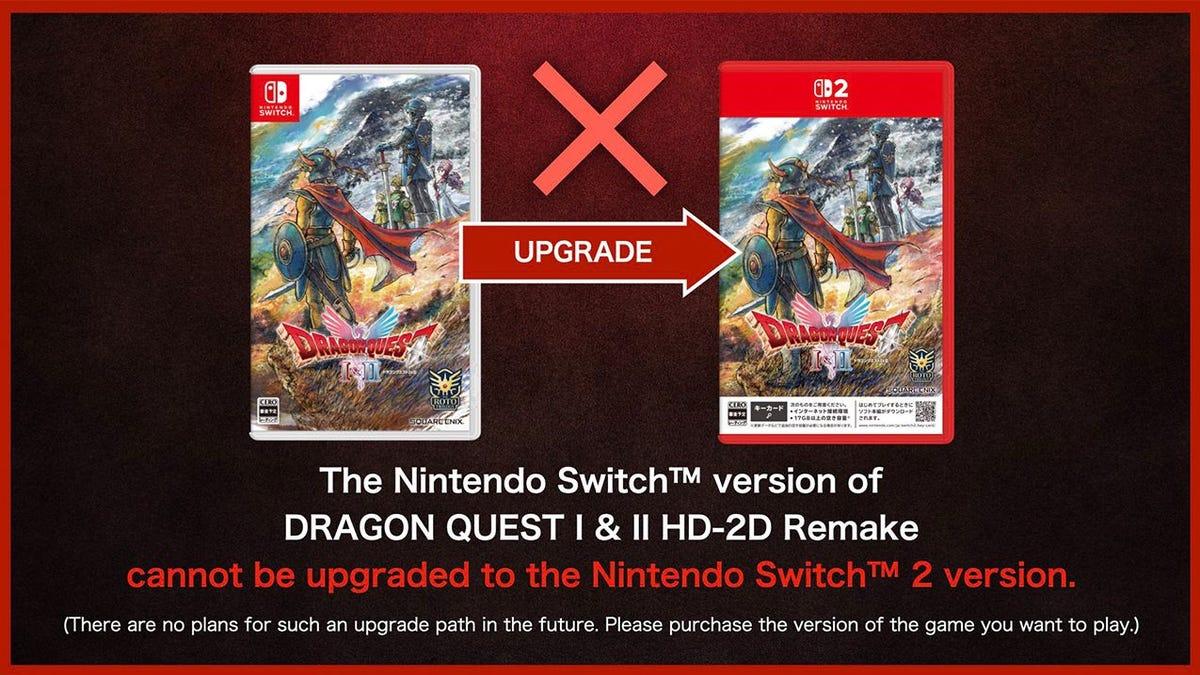 Dragon Quest I & II HD-2D will not die by switching 2